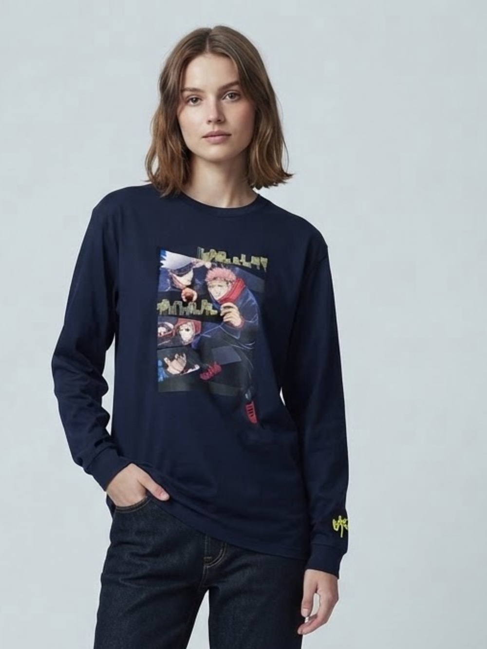 Universal Studios Japan Jujutsu Kaisen Limited Long Sleeve Graphic Tee L Fits M